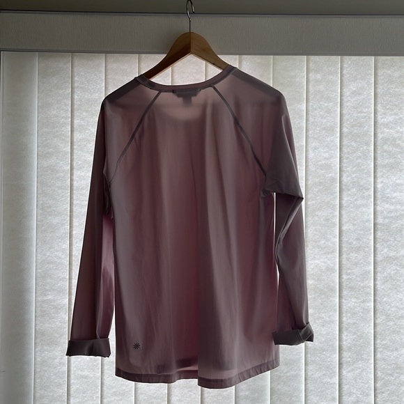 NWOT Athleta Ultimate Train Longsleeve UPF 30+ Top - Shasta Purple/Pink, Size L - Picture 6 of 8